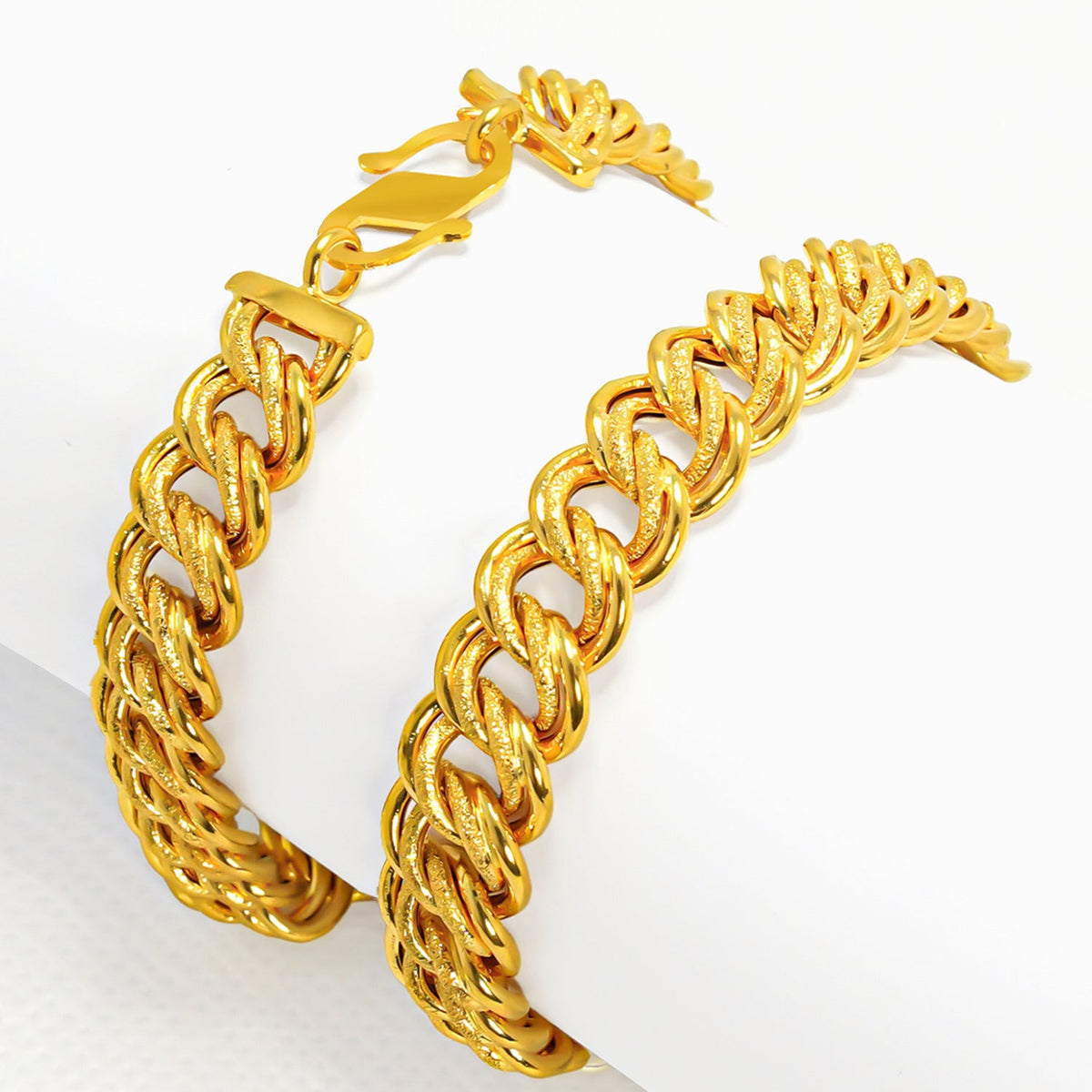 Mens 916 hot sale gold bracelet