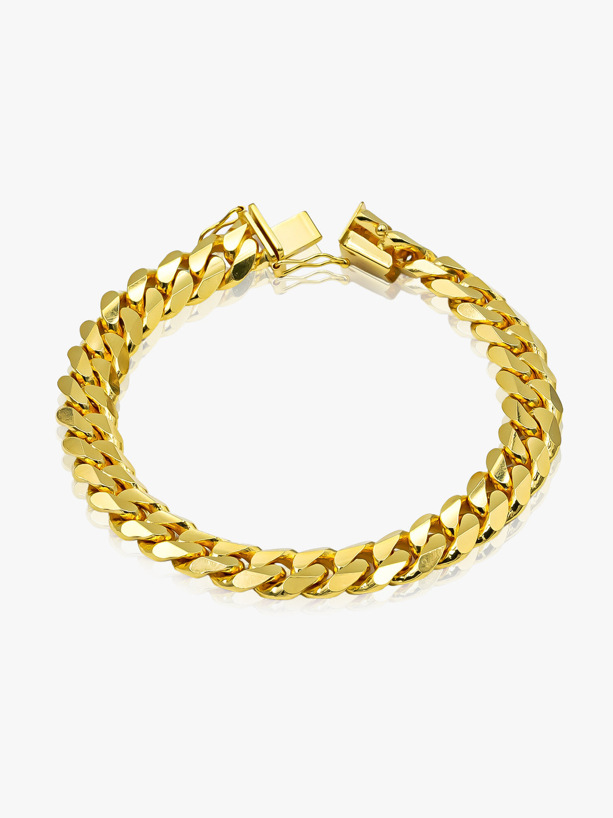 Mens gold 2025 solid bracelet