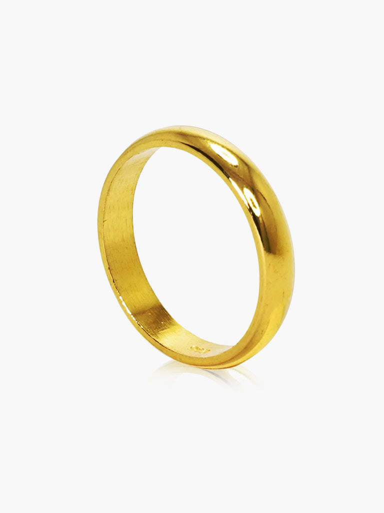 Gold hot sale plain band